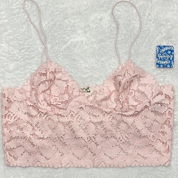 NWT Intimately Free People Sheer Lace Bralette - Picture 5 of 6